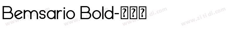 Bemsario Bold字体转换